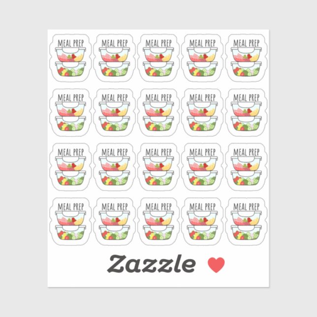 Sticker Planificateur de rappel de nourriture pour repas p (Feuille)