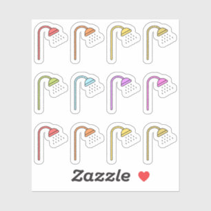 Sticker Planificateur de rappel de suivi de douche de baig