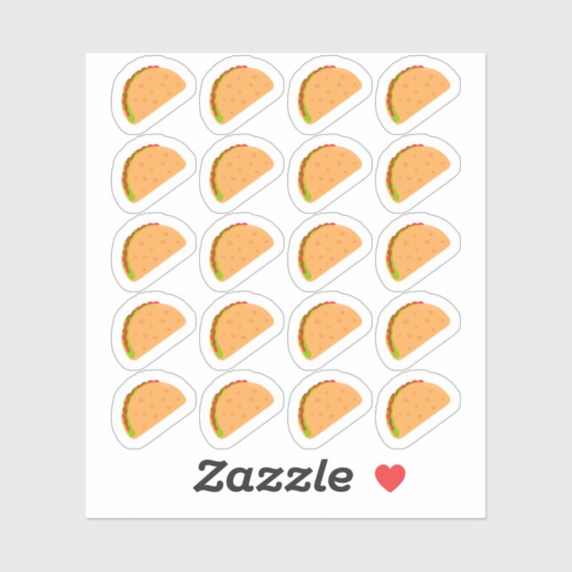 Sticker Planificateur de Repas Menu Taco Nuit Mexicain Fas (Feuille)