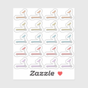 Sticker Planificateur de salle de sport pour exercice de f