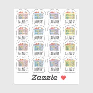 Sticker Planificateur de tâches de nettoyage du panier à l
