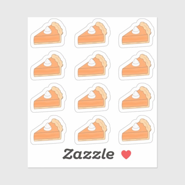 Sticker Planificateur de Thanksgiving pour tarte à la citr (Feuille)