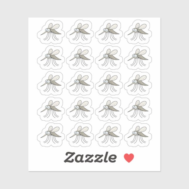 Sticker Planificateur fonctionnel de moustiques (Feuille)