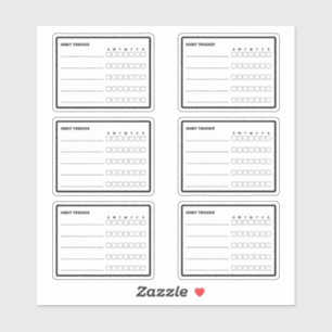 Sticker Planificateur Habit Tracker