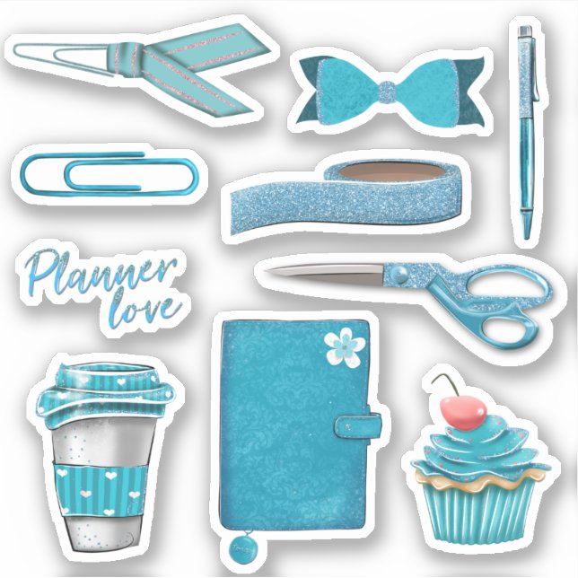 Sticker Planner love volume 1, jeu d'autocollants (Devant)