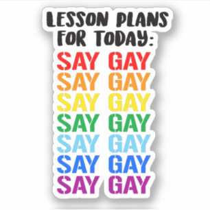 Sticker Plans de cours : Dire Gay