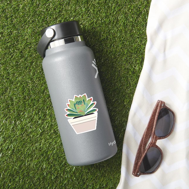 Sticker Plante grasse mignonne (HydroFlask Insitu)