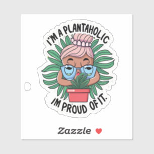 Sticker PLANTE LOVER FLOWER PLANTAHOLIC GARDENER