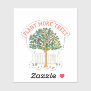 Sticker Plante Plus d'arbres Pêche Arbre