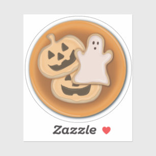 Sticker Plaque de biscuits d'Halloween