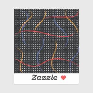 Sticker Plaque et points de peinture rétro