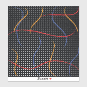 Sticker Plaque et points de peinture rétro