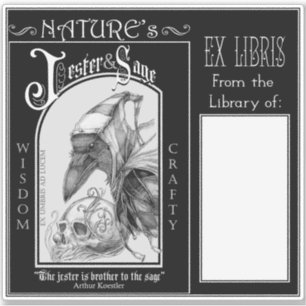 Sticker Plaque-livre Jester et Sage de la nature