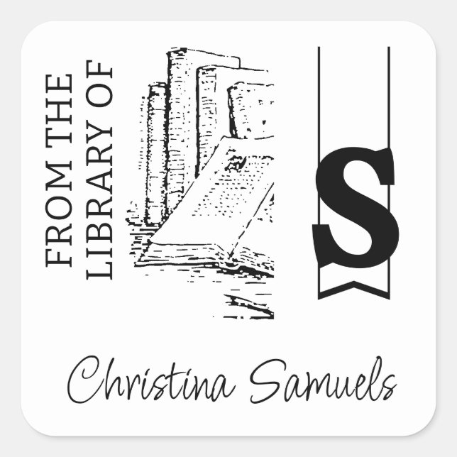 Sticker plaque monographique (Devant)