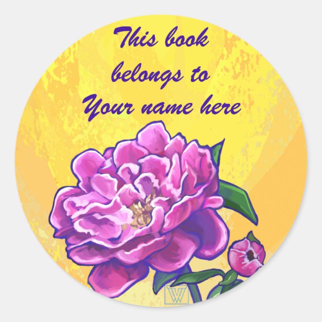 Sticker Plate-forme Pink Peony (Devant)