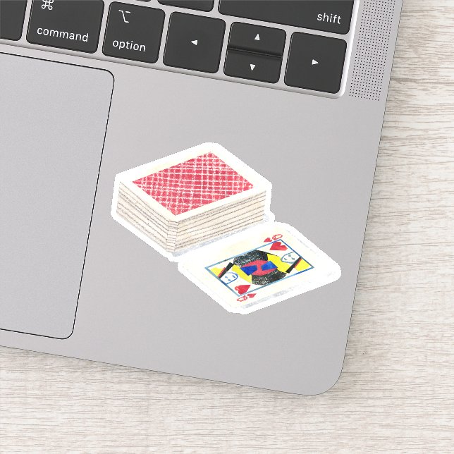Sticker Plateau de jeu de cartes (Détail)