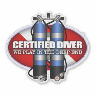 Sticker Plongeur certifié (ST)