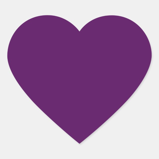 Sticker Plum Purple Heart (Devant)
