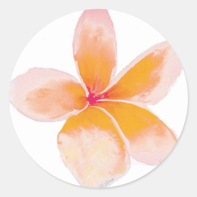 Sticker Plumeria (Devant)