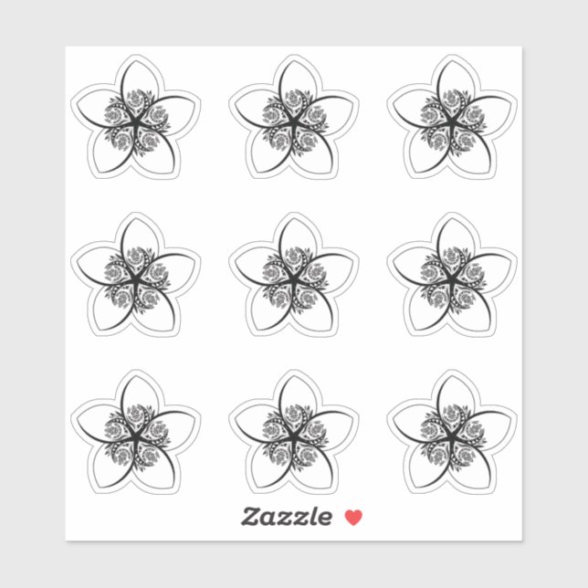 Sticker plumérie (Feuille)