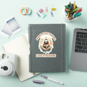 Sticker Plus Étiquetage Moins Stress Sloth
