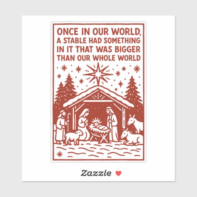 Sticker Plus grand que notre monde entier 1 (Feuille)