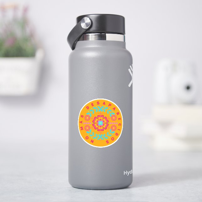 Sticker Plus jamais de disparus (fleur) (HydroFlask)