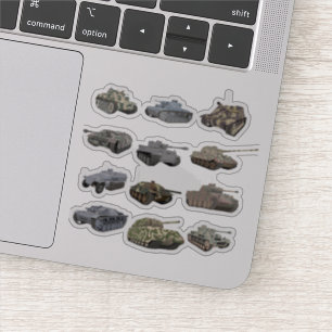 Sticker Plusieurs chars 2ÈME GUERRE MONDIALE allemands