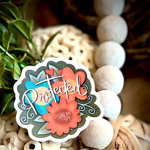 Sticker Plutôt Protégé Inspirant Inspiritisme Floral