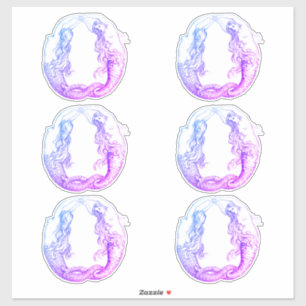 Sticker Plutôt Violet Vintage sirènes Nautique