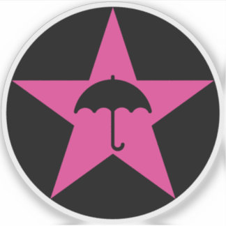 Sticker Pluviophile Star v2 (rose)