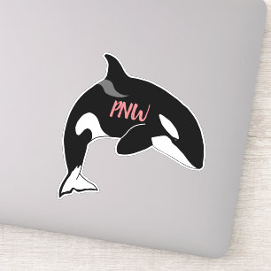 Sticker PNW Pacific Northwest Killer Whale Orca 