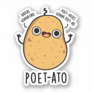 Sticker Poète-ato Funny Veggie Potato Pun