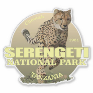 Sticker POIDS de Serengeti NP (guépard)