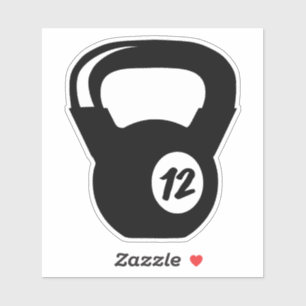 Sticker poids haltere charge bodybuilding fitness musculat