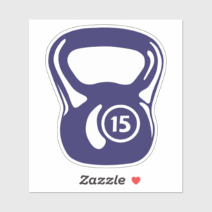 Sticker poids haltere cross musculation fitness body 