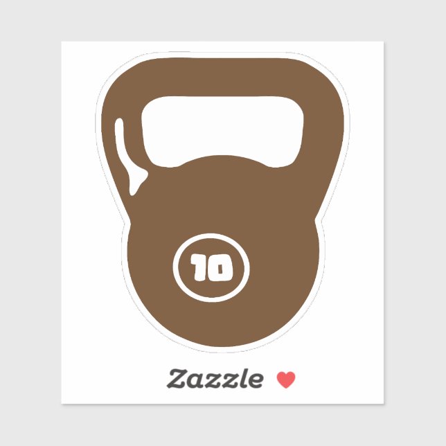 Sticker poids haltere cross musculation fitness body  (Feuille)