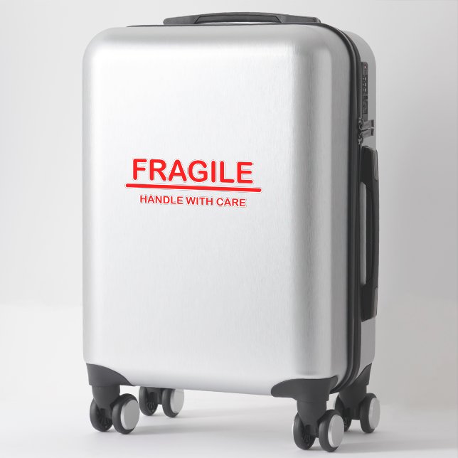 Sticker Poignée fragile avec soin (Sur valise)
