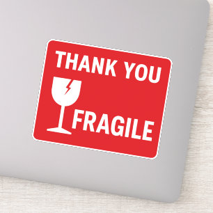Sticker Poignée Fragile Avec Soin Livraison Conception Éti