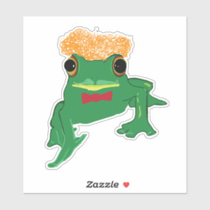 Sticker Poils de moustaches de grenouille verte