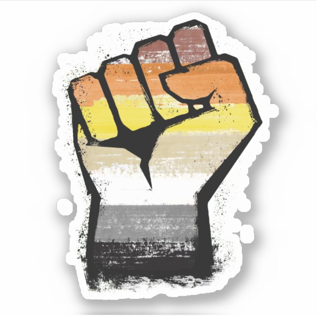 Sticker Poing de protestation ours (Devant)
