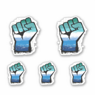 Sticker Poing levé de protestation masculin gay