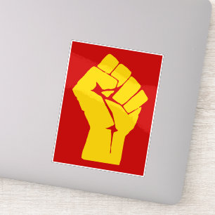 Sticker Poing, Rebelle, Émeute, Résistance, Style Communis