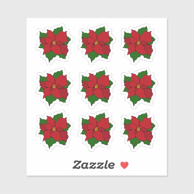 Sticker Poinsététie En Verre Trait (Feuille)