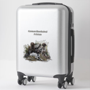 Sticker Pointeur à cheveux courts allemand ou Deutsch Kurz