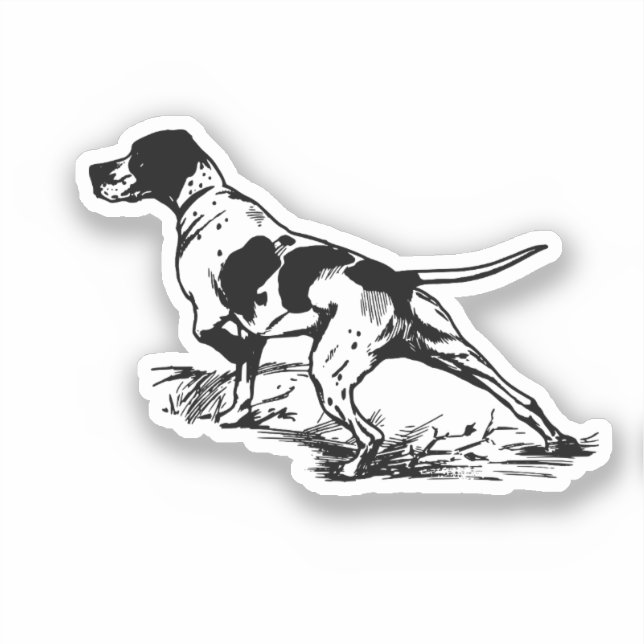 Sticker Pointeur anglais (Recto)