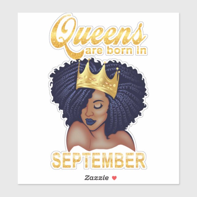 Sticker Poison de Birthday | Queens Are Born En septembre (Feuille)