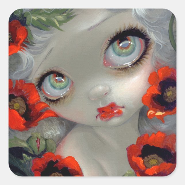 Sticker "Poisonous Beauties III : Opium Poppy" (Devant)