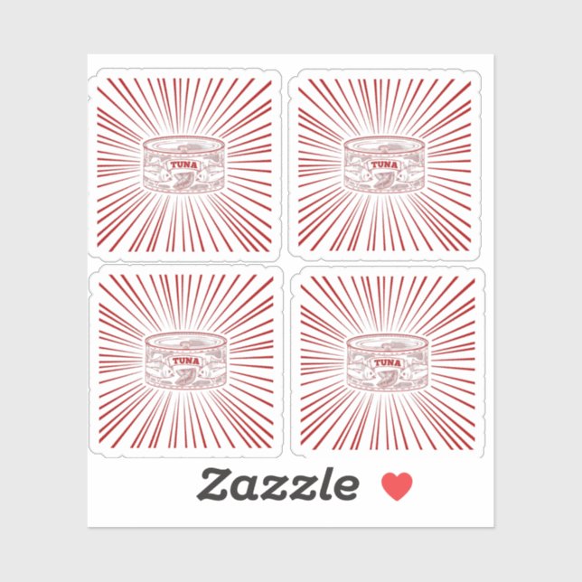 Sticker Poisson de thon (Feuille)