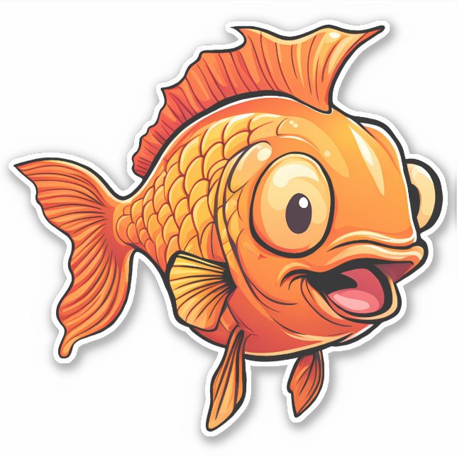 Sticker Poisson d'or (Devant)